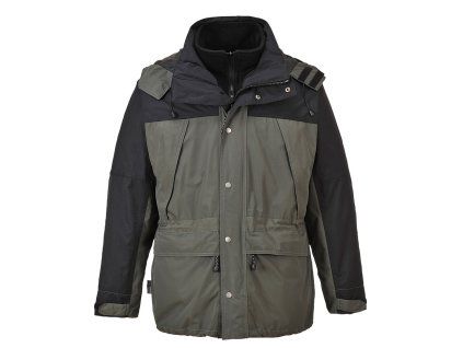 PORTWEST ORKNEY S532 - Nepromokavá prodyšná bunda 3v1 s odnímatelným fleecem - šedá (Velikost 4XL)