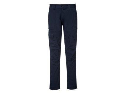 PORTWEST KX3 CARGO T801 - Strečové slim fit kalhoty - modrá (Velikost 48)