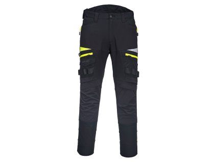 PORTWEST DX4 WORK DX449 - Strečové slim fit montérky - černá (Velikost 42)