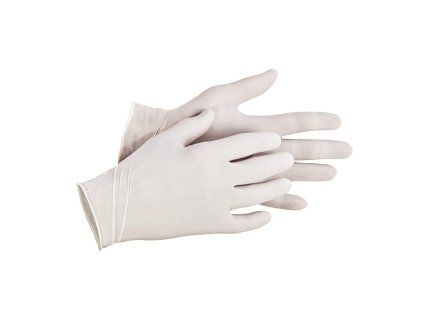 Cerva Rukavice LOON jednorázové latexové pudrované 1 box/100 ks (Velikost XL)