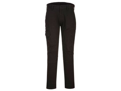 PORTWEST KX3 CARGO T801 - Strečové slim fit kalhoty - černá (Velikost 48)