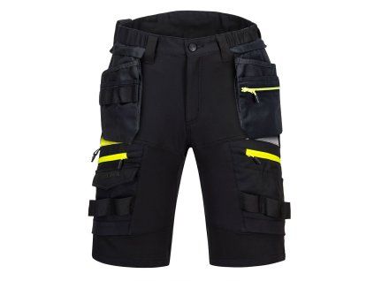 PORTWEST DX4 HOLSTER DX444 - Strečové kraťasy ripstop - černá (Velikost 46)