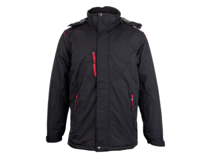 BENNON NYX Jacket - Zimní voděodolná pracovní a outdoorová bunda - černo-červená (Velikost XXL)