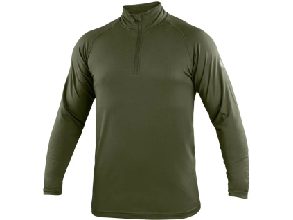 CANIS CXS MALONE - Funkční triko s dlouhým rukávem a stojáčkem - khaki (Velikost 3XL)