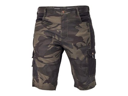 Cerva Kraťasy pánské CRAMBE maskáčové zelená (Velikost 3XL)