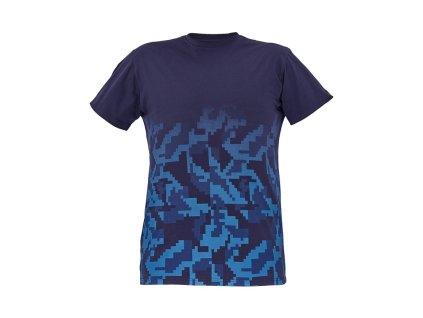 Cerva Tričko pánské s krátkým rukávem NEURUM Camouflage Navy (Velikost 3XL)