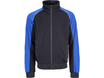 ČERVA MAX ECO STR - Pánská mikina na zip bez kapuce - modrá (Velikost 5XL)