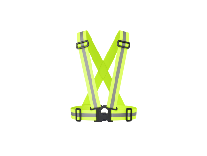 stratos reflective straps yellow reflexni popruhy zlute ze predu