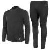 Termoprádlo Bennon MERINO UNDERWEAR BLACK funkční spodní prádlo komplet černá (Velikost XXL)