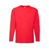 Fruit of the Loom 16.1038 Tričko pánské dlouhý rukáv Red (Velikost 3XL)