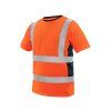 CANIS CXS EXETER výstražné pánské tričko oranžová-modrá (Velikost 3XL)