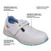 Obuv Bennon White O1 ESD Sandal bílá (Velikost 48)