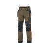 CANIS CXS NAOS kalhoty pánské khaki/olive HV oranžové doplňky (Velikost 58 AKCE)