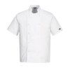 Portwest Rondon Cumbria Chefs C733WHR s krátkým rukávem na patentky bílá (Velikost 4XL)
