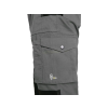 CANIS CXS Kalhoty STRETCH pánské zkrácené 170 - 176 cm šedá/černá (Velikost 64)