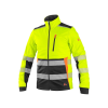 CANIS CXS BENSON pánská výstražná softshellová bunda žlutá/černá (Velikost 5XL)
