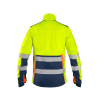 CANIS CXS BENSON pánská výstražná softshellová bunda žlutá/modrá (Velikost 4XL)