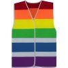 CottonClassics 76.KNAT Bezpečnostní vesta "Pride" duhová (Velikost L/XL)