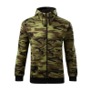 malfini camo zipper panska maskacova mikina zelena