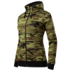 malfini camo zipper damska maskacova mikina zelena2