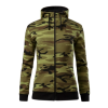Malfini CAMO ZIPPER C20 dámská mikina maskáčová/zelená (Velikost XXL)
