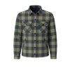 BENNON PIPPO Bunda khaki/modrá - flanelová bunda (Velikost 4XL)