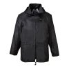 PORTWEST CLASSIC S440 - Nepromokavá lehká bunda do deště s kapucí - černá (Velikost 7XL)