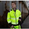 RESULT R476X - Pánská reflexní softshellová bunda Hi-Vis - žlutá (Velikost 4XL)