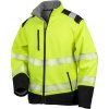 RESULT R476X - Pánská reflexní softshellová bunda Hi-Vis - žlutá (Velikost 4XL)
