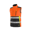 CANIS CXS BENSON - Výstražná zateplená vesta oranžovo-černá (Velikost 3XL)