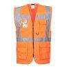 PORTWEST BERLIN S476 - Reflexní manažerská vesta - oranžová (Velikost 5XL)