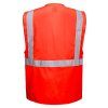 PORTWEST BERLIN S476 - Reflexní manažerská vesta - červená (Velikost 3XL)