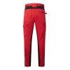 PORTWEST WX2 ECO STRETCH TRADE CD881 – Strečové pracovní kalhoty - tmavě červená (Velikost 48)