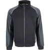 ČERVA MAX ECO STR - Pánská mikina na zip bez kapuce - černá (Velikost 5XL)